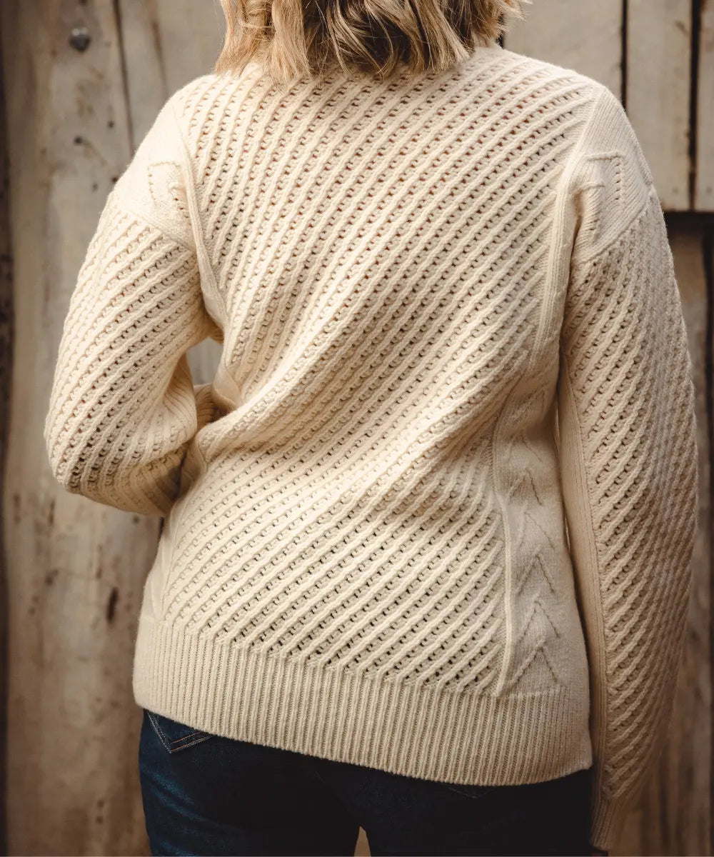 Puff Wheat Turtleneck - Pearl