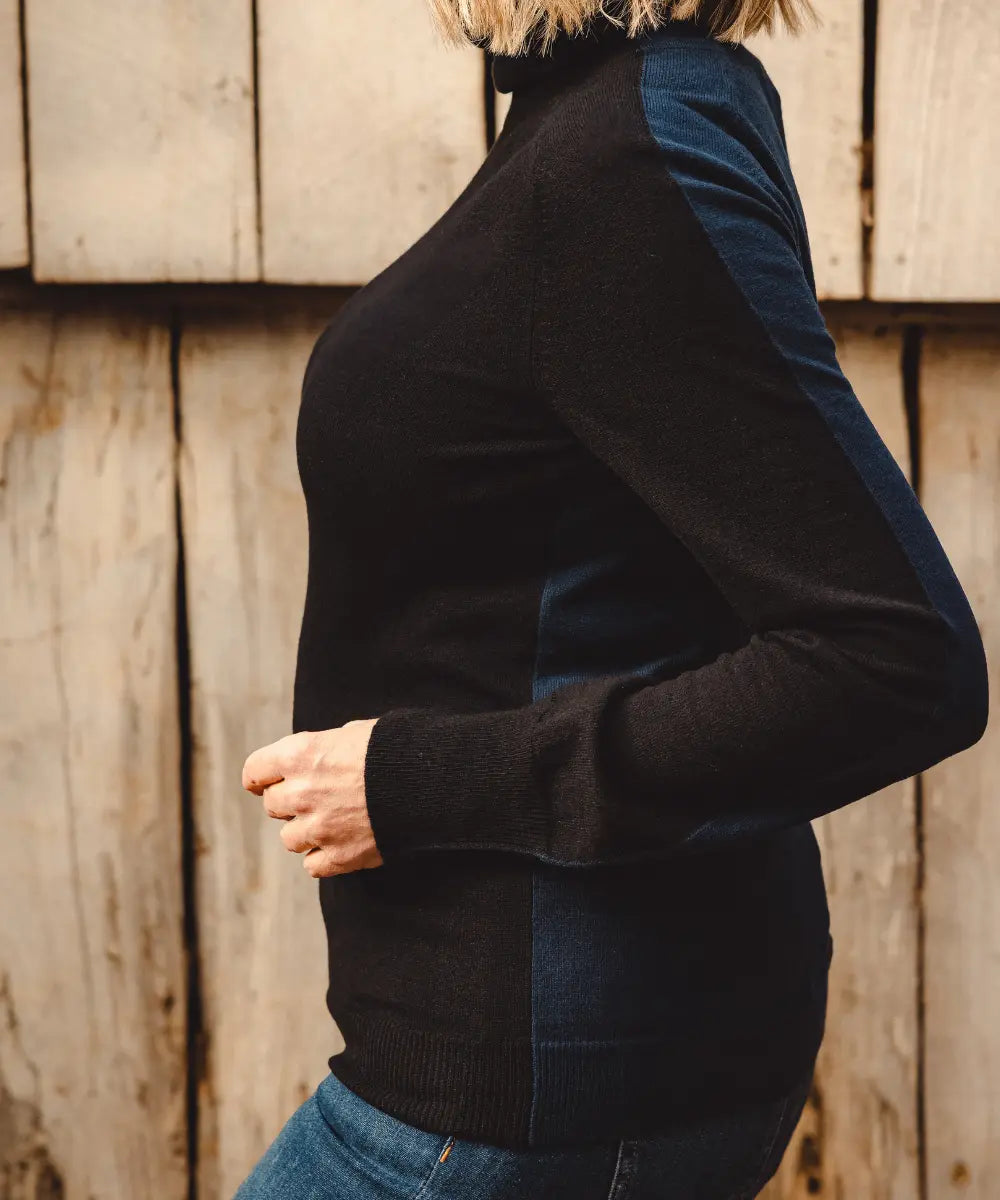 VB Signature Turtleneck - Ironbark Deep Water