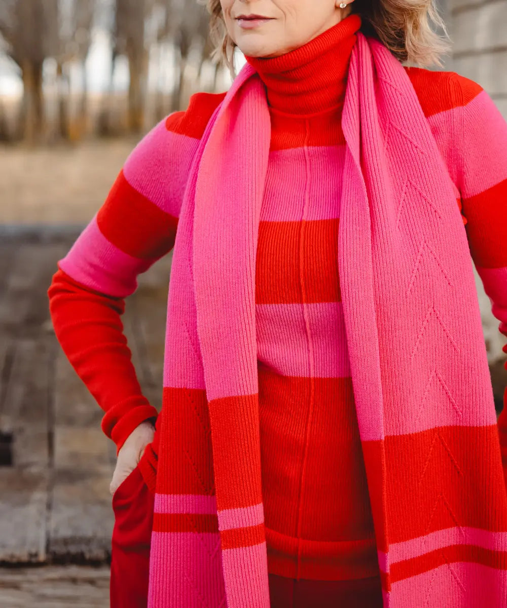Colourblock Scarf - Opal Lilly Pilly