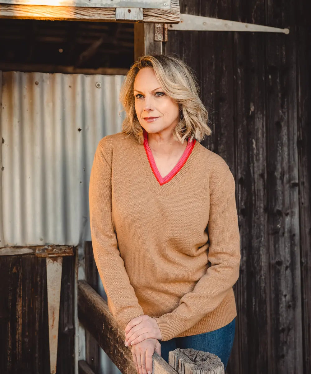 Equestrian V Neck