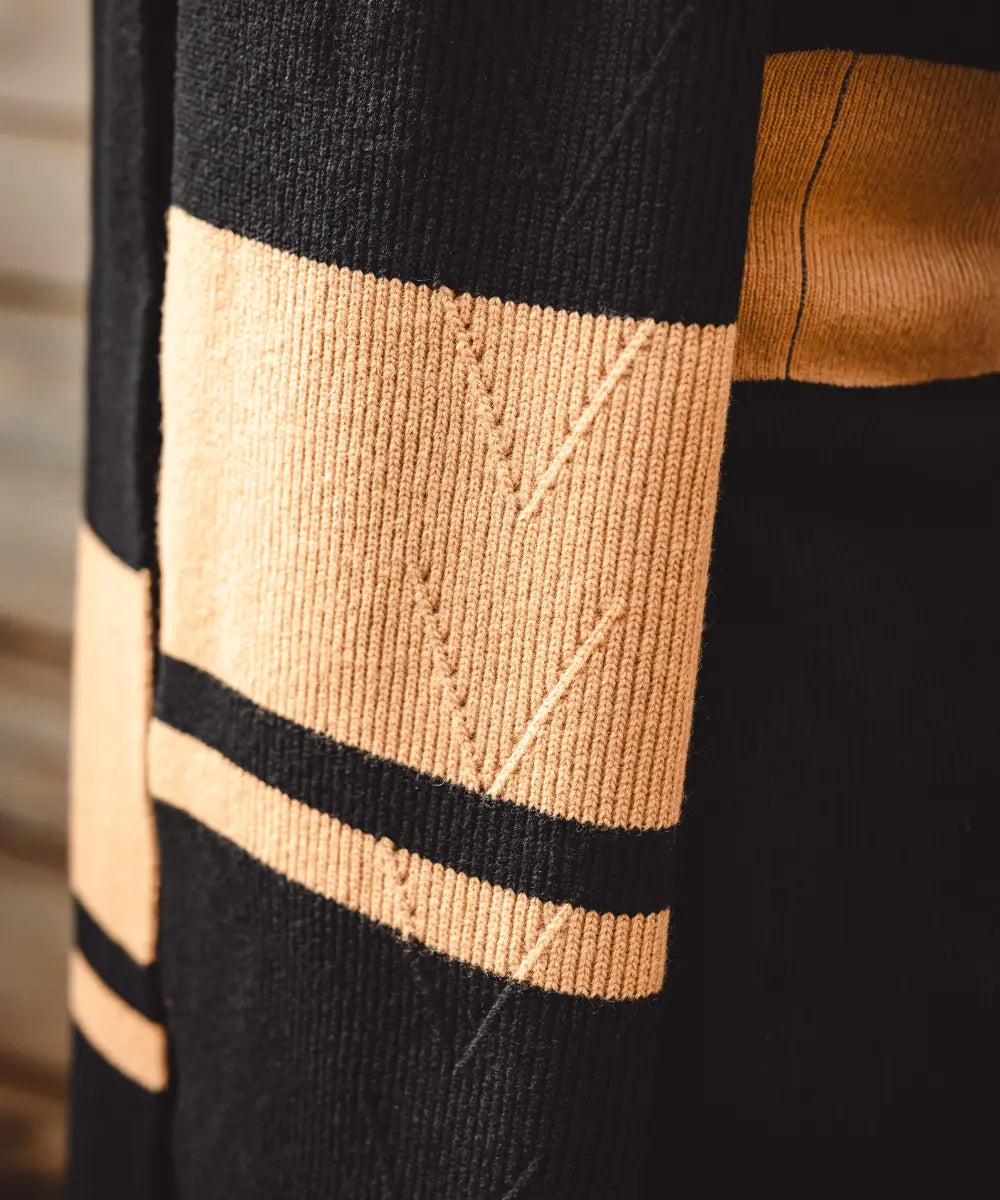 Colourblock Scarf - Ironbark Sandstone