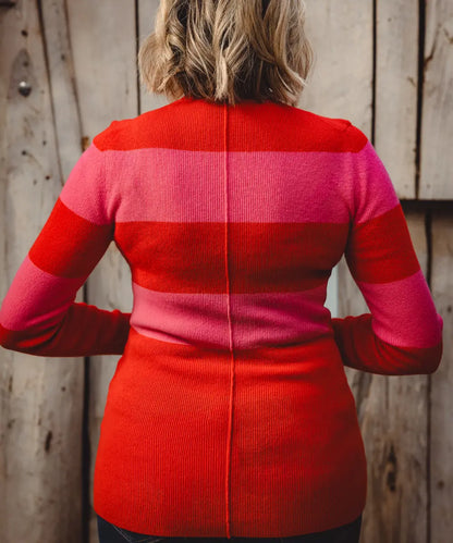 Colourblock Turtleneck - Opal Lilly Pilly