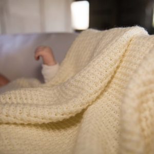 Elevate baby's comfort with our Puff Wheat swaddle blanket. Wool's natural insulation for a cozy, restful sleep. The perfect gift for parents.